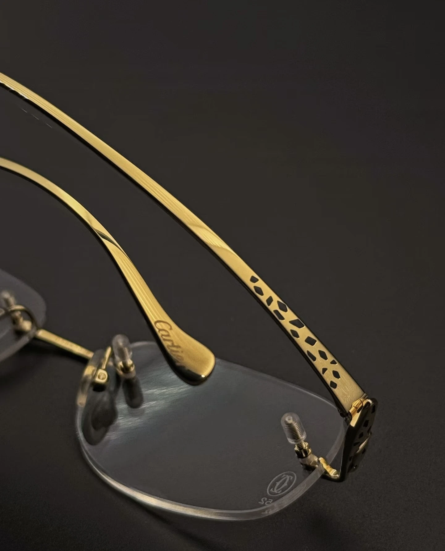City Specs 2026 Cartier CT0058O 001 gold glasses on display at City Specs